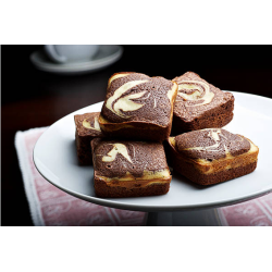 Marbré chocolat et Hibiscus